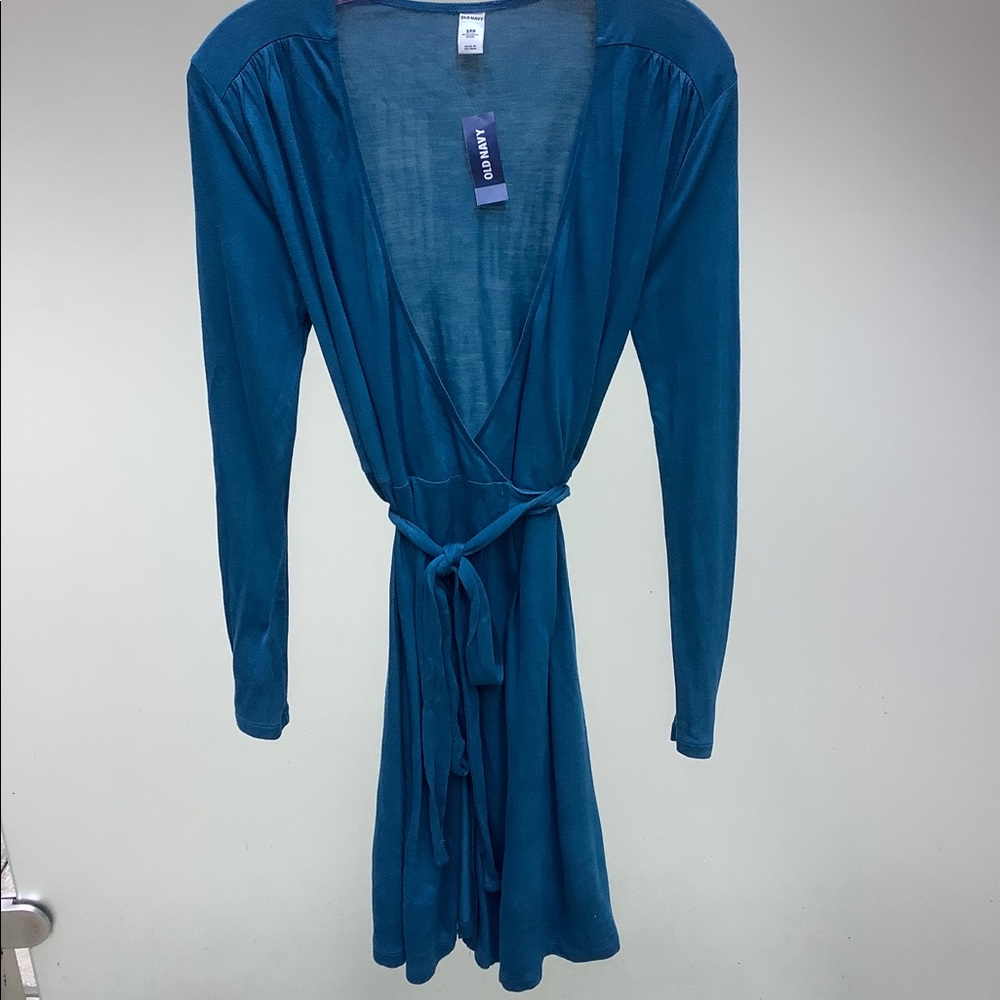 NWT Petite Blue Wrap Dress